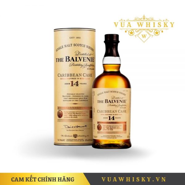 Ruou balvenie 14 nam caribbean cask 700ml 43 rượu balvenie 14 năm caribbean cask 700ml/ 43% vua whisky™