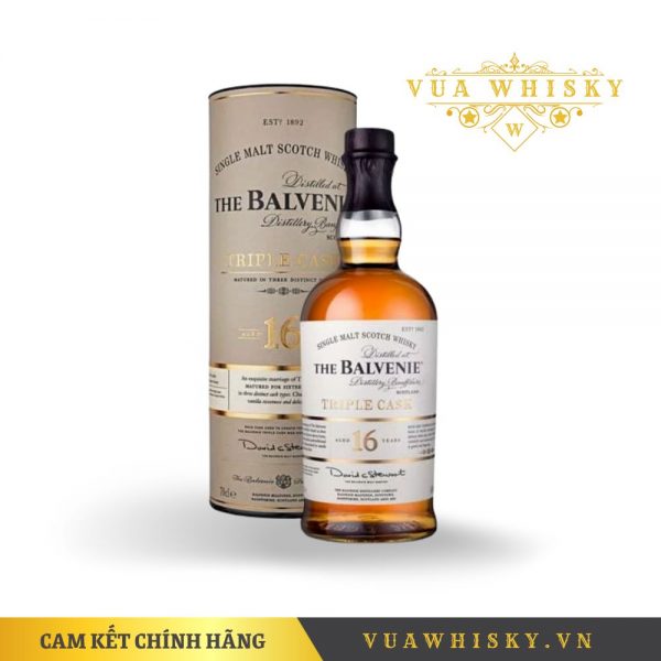 Ruou balvenie 16 nam 700ml 40 rượu balvenie 16 năm triple cask 700ml/ 40% vua whisky™